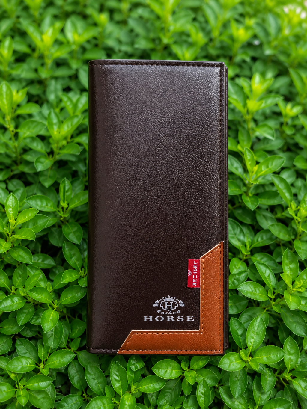 Premium Long Leather Wallet –