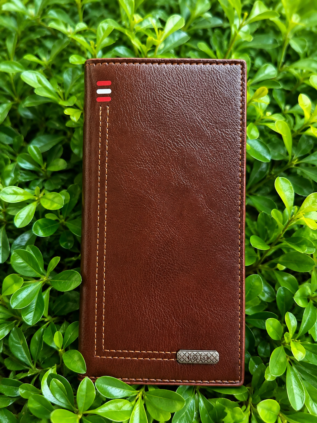 Premium Long Leather Wallet –