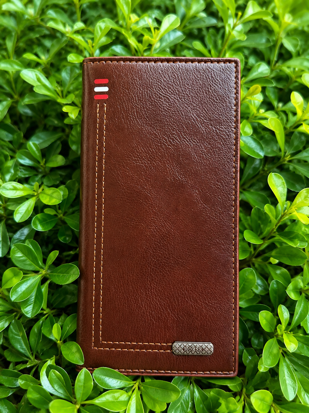 Premium Long Leather Wallet –