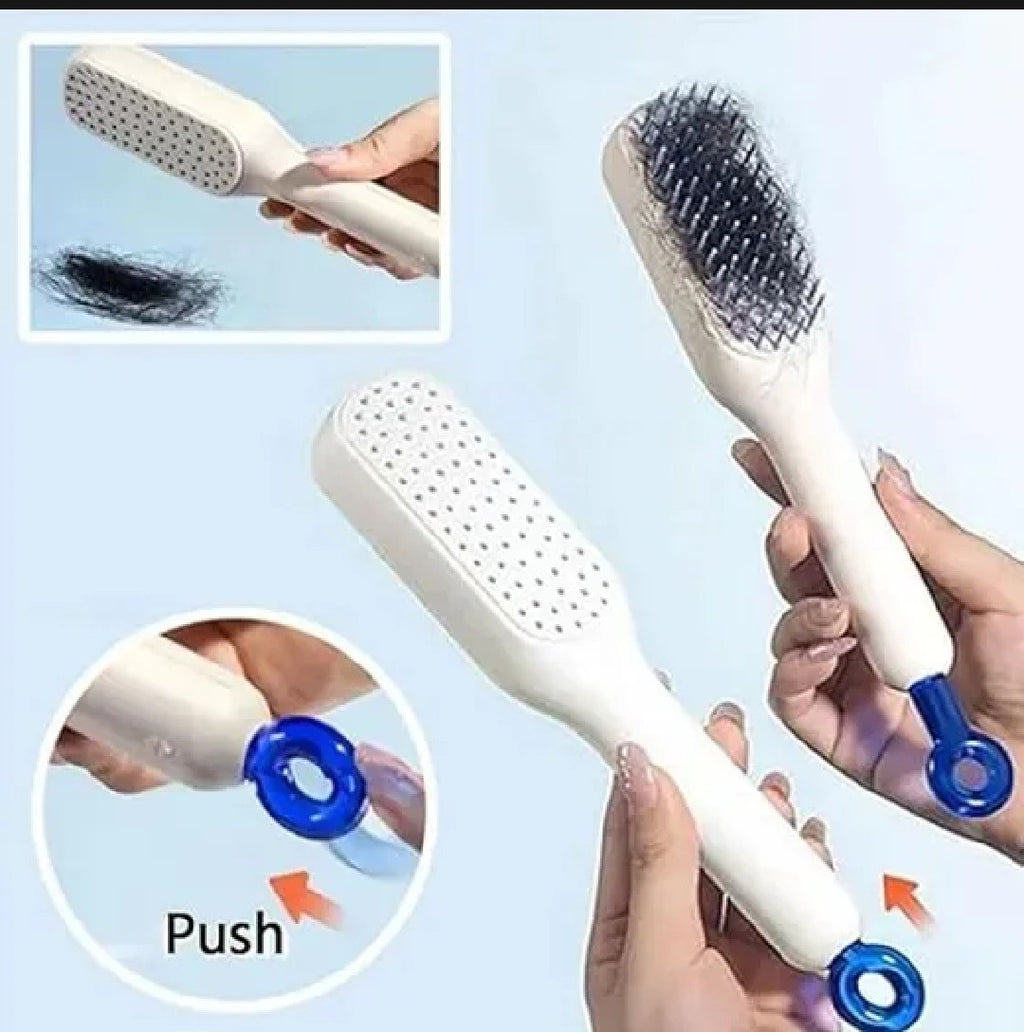Self-Cleaning Anti-Static Scalp Massage Hair Comb