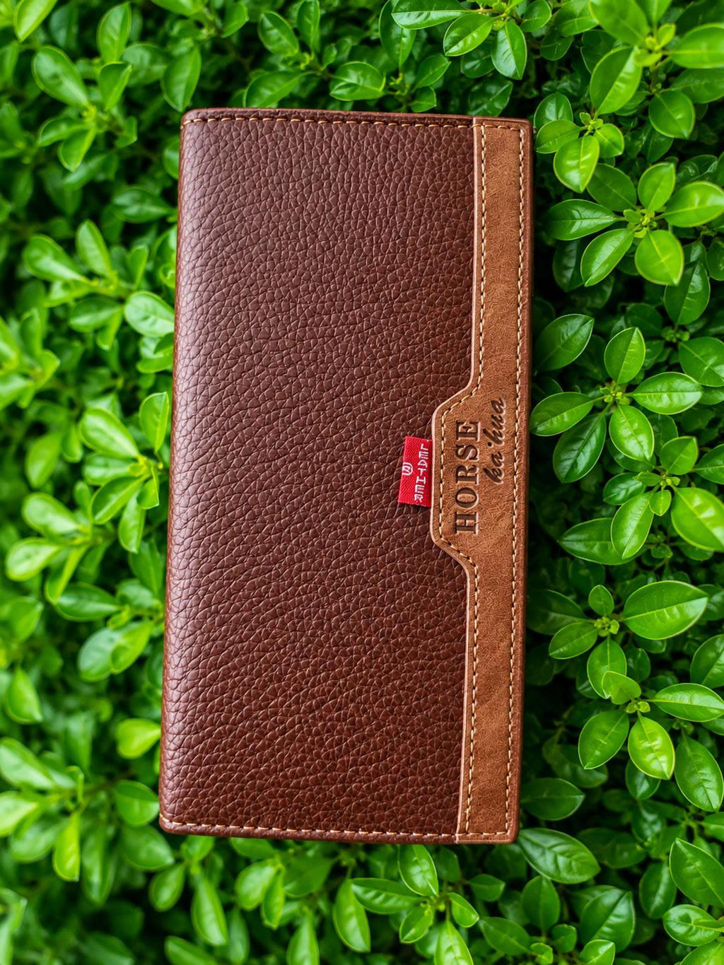 Premium Long Leather Wallet –