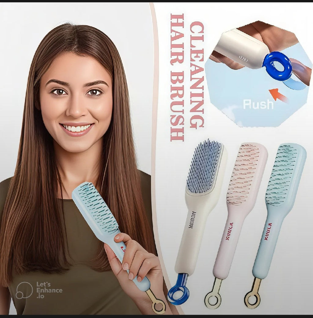Self-Cleaning Anti-Static Scalp Massage Hair Comb